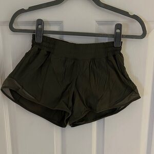 Lululemon Athletica Dark Green Athletic Shorts